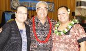 Tofa Sualauvi H. Su’a (middle) and two ASG participants