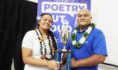 Hazel Leo with her proud father