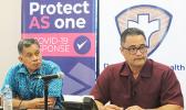 Samana Semo Ve’ave’a (left) and Lt. Gov. Talauega Eleasalo Ale (right)