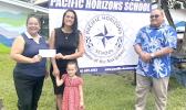 PHS Principal; Cecilia Reid, Pualene Wendt and Peter Reid III 
