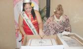 MASI President Simeafou Imo and reigning Miss American Samoa Judy F. Taunu’u