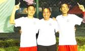 Three Team Tennis American Samoa players