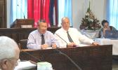 (left) ASPA CEO Wallon Young and senior official Ryan Tuato'o 