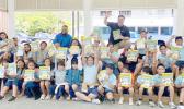 Manumalo Academy students thanks Rotary for dictionaries