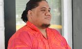 Iosefo Alo as he arrived at the court house on the first day of his trial.