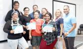 Recent graduates of the RISE Internet Work Academy 