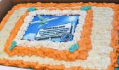 Cake celebrating dedication of Jet Fuel Tank Farm