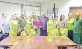 JPS Measina Volleyball Club  with their coach Lydia Faleafi ne Nomura,their parents and Lt. Gov Lemanu.