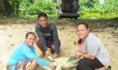 Juney Ward measuring turtle