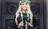Keilani Afalava with her degree