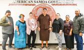 (L-R) Sefulutasi Kuresa, Diana Palea’ae, Megan Gregory, Dr. Afu Lefaoseu, Filomina Bruton, Janina Palea’ae, Kesimale Fano.