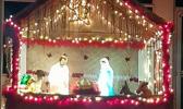 The manger in front of Sts. Peter and Paul Catholic Church