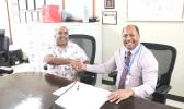 Dr. Ledua with Renasolve Inc. Chief Executive Officer Dr. Rubin Chandran 