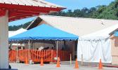 LBJ Hospital triage tents