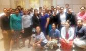 Youth groups from the Tafuna 3rd and Mesepa 2nd Wards of the Church of Jesus Christ of Latter Day Saints, in front of the Apia, Samoa Temple