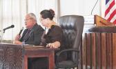 Police Commissioner Le’i Sonny Thompson and ASG Budget Office director Catherine A. Saelua