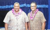 Governor-elect, Lt. Gov. Lemanu Palepoi Sialega Mauga and lieutenant governor-elect, Talauega Eleasalo Alo.
