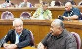 Gov. Lemanu P.S. Mauga and Sen. Togiola Tulafono