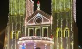 CCCAS Church in Leone decked out in Chritmas lights