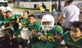 The two main players of the JPS Leone Lions Metuliki Tupou and Misa Paiau, who sidestepped and outran defenders of the JPS Nuuuli Wildcats last Thursday night which lead them to the Championship this Saturday with the score 26- 6. [photo:EM]