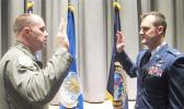 “Quickstrike” Haleck (right) with Air Force Brigadier General B. Nichols