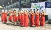 Malaeloa Methodist Youth during their performance Thursday night at the Veterans Memorial Stadium,