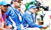 TOUGH DAY IN THE OFFICE: Sir Gordon Tietjens looks on as his Manu Samoa Sevens gets kicked around at the Wellington Sevens yesterday. (Photo: H.S.B.C Sevens.) TOUGH DAY IN THE OFFICE: Sir Gordon Tietjens looks on as his Manu Samoa Sevens gets kicked around at the Wellington Sevens yesterday. (Photo: H.S.B.C Sevens.)