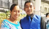 Ms Leata with her son Alofa Seumanu