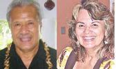 Paramount Chief Mauga and Mary Anderson  [SN file photos]