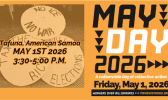 . Let’s stand together and exercise our constitutional rights by opposing the illegal and dangerous actions of this Federal Administration and their billionaire cronies May Day demonstration banner
