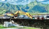 McConnell Dowell continues work on a new concrete apron fronting the arrival/departure halls at Pago Pago International Airport