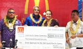 Pacific Games office receives $200,000 from McDonald's Restaurant