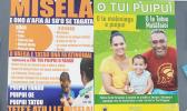 Measles posters on display in Samoa.