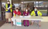 Measles screening  group at Pago Pago International Airport.