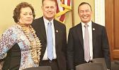 Amata with colleagues  Rep. Ed Case of Hawaii and Rep. James Moylan of Guam