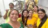  Mikaela Saelua and students