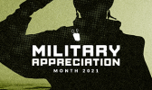 Military appreciation month banner