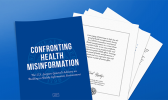 Misinformation has caused confusion and led people to reject public health measures and causes a decline in COVID-19 vaccines. To view the U.S. Surgeon General's Advisory, Confronting Health Misinformation, go to: http://www.surgeongeneral.gov/healthmisinformation Misinformation graphic