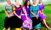 (l-r) Leulynn Leifi, Miss Student Association For FaaSamoa; Emma Davenport, Miss Political Science; Aisavali Loloma Peters, Miss Fresh Print; Grace Lagai, Miss Family & Friends;  and Belinda Tiatia, Miss X Factorial