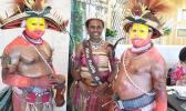Miss Pacific Islands Leoshina Kariha with other performers