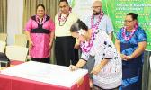The signing of a Memorandum of Understanding 