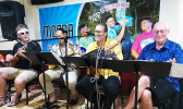 The Coconut Beatles entertaining at Paradise Pizza Bar & Grill, Nuuuli