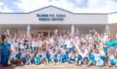 Samoan High School students and others pose for a group photo on Monday