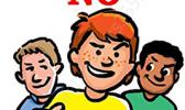 Just say no to smoking logo