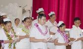 Seen in this Samoa News photo is the portion of the program with the “Lighting of Candles & Pledge” for the graduates, who will march tomorrow during the 73rd ASCC Graduation ceremony at the college campus.