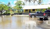 Flooding at Nu’uuli Vocational Technical High School main office