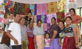 family members decorating for  “Po o Moli” or “Night of Lights” 