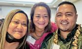 Lisa Tuato’o (middle), Tracie Sataraka, (far left), and Lologa Olo