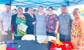 Lisa Tuato’o (fourth from left) with odapm staff