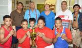 Despite tough competition in Apia, the American Samoa Amateur Boxing Association team that represented the territory during the Teuila International Boxing Championships  returned home victorious, winning the Samoa Championship Trophy. [photo: AF]